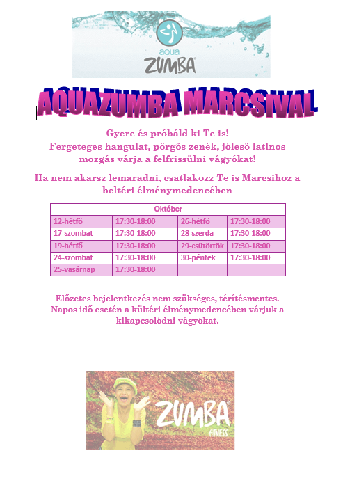 Aquazumba Marcsival