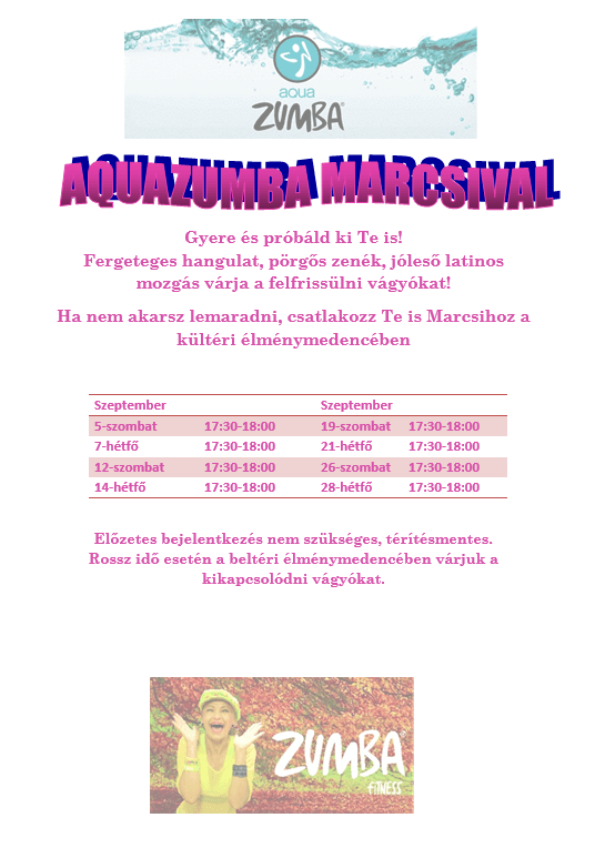 Aquazumba Marcsival